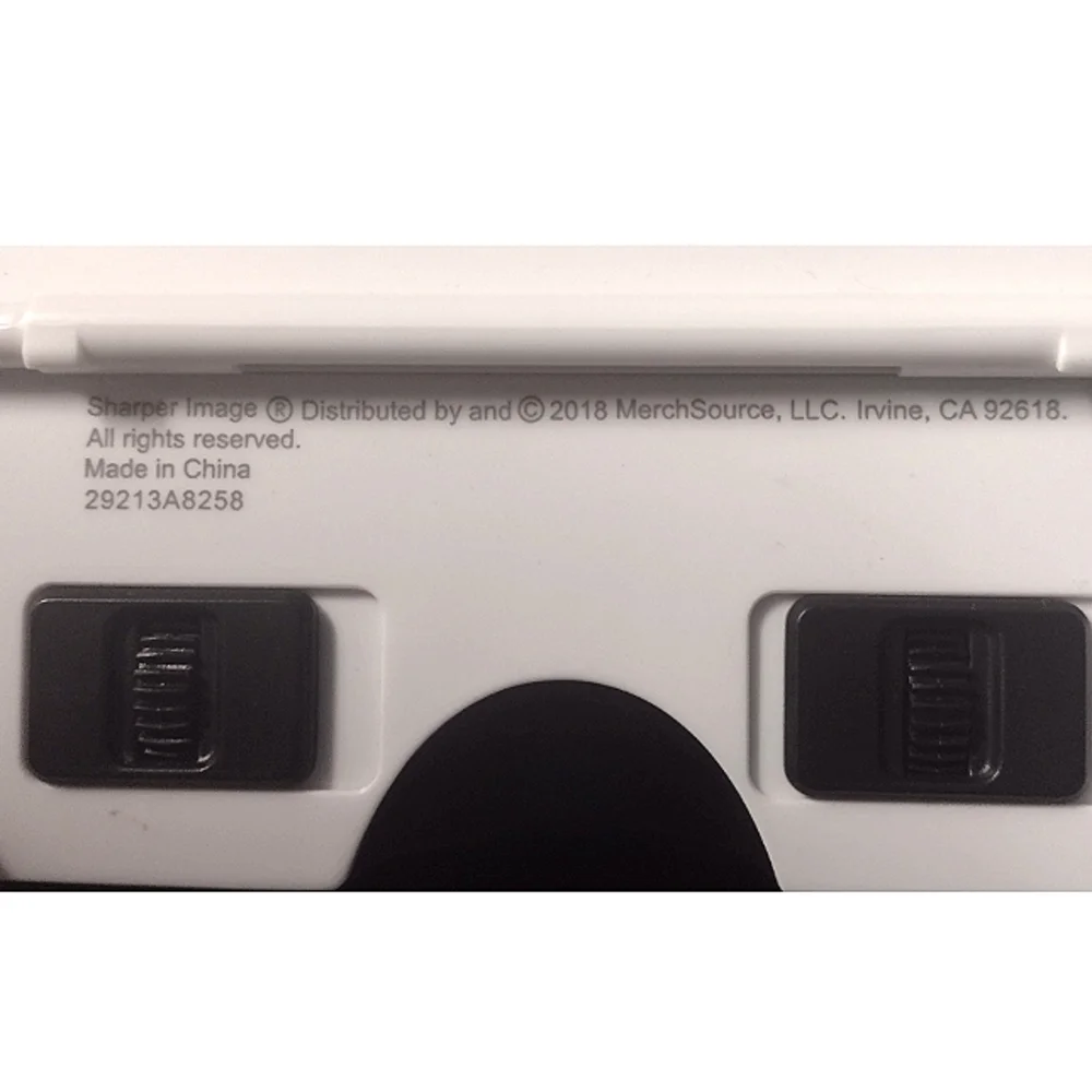 NWOT Sharper Image Black & White Smartphone 360° Virtual Reality Head Set